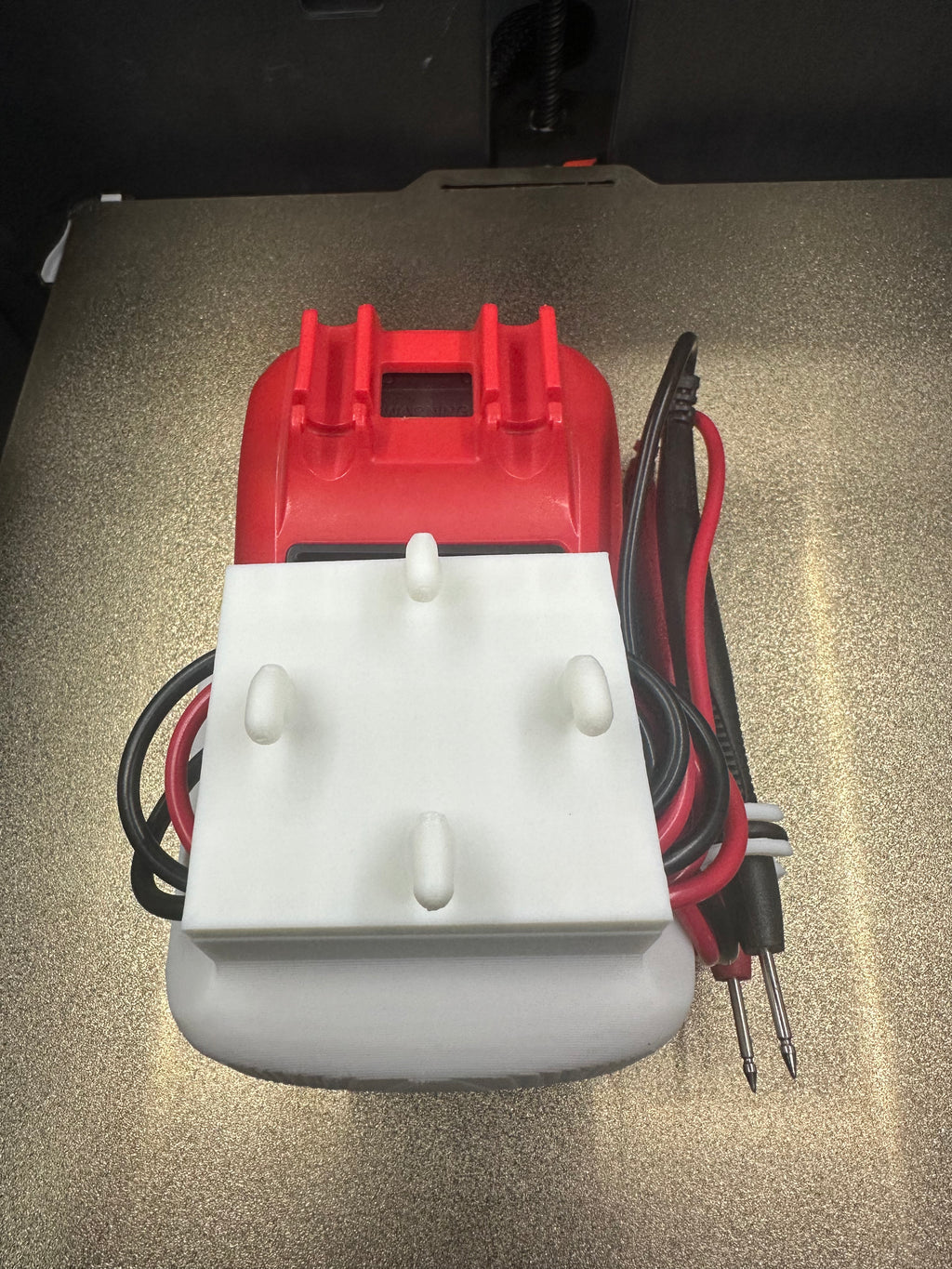 UNI-T UT33 Multimeter with IKEA Skadis Holder