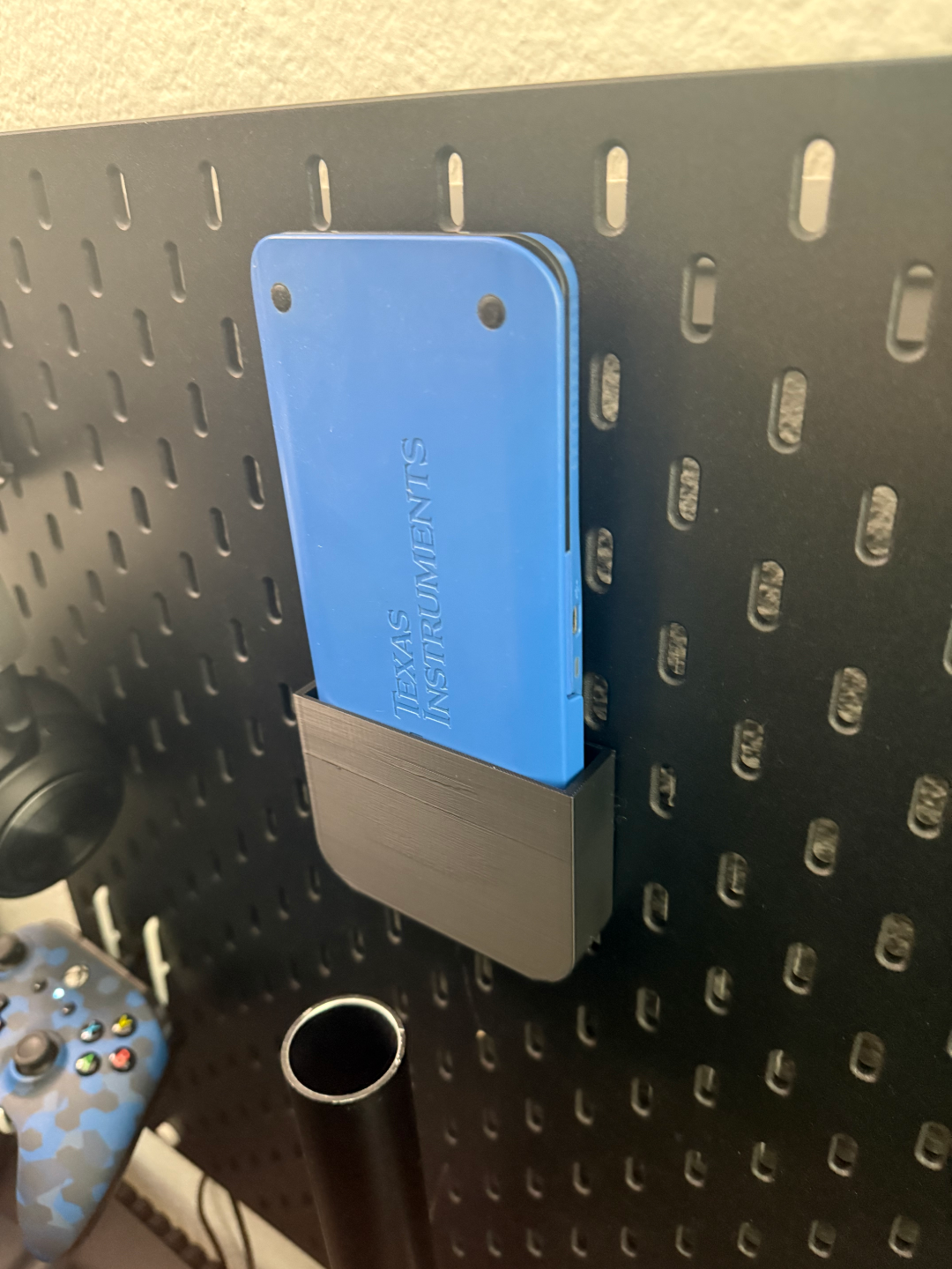Ikea Skadis Pegboard Mount for TI-84 Calculator