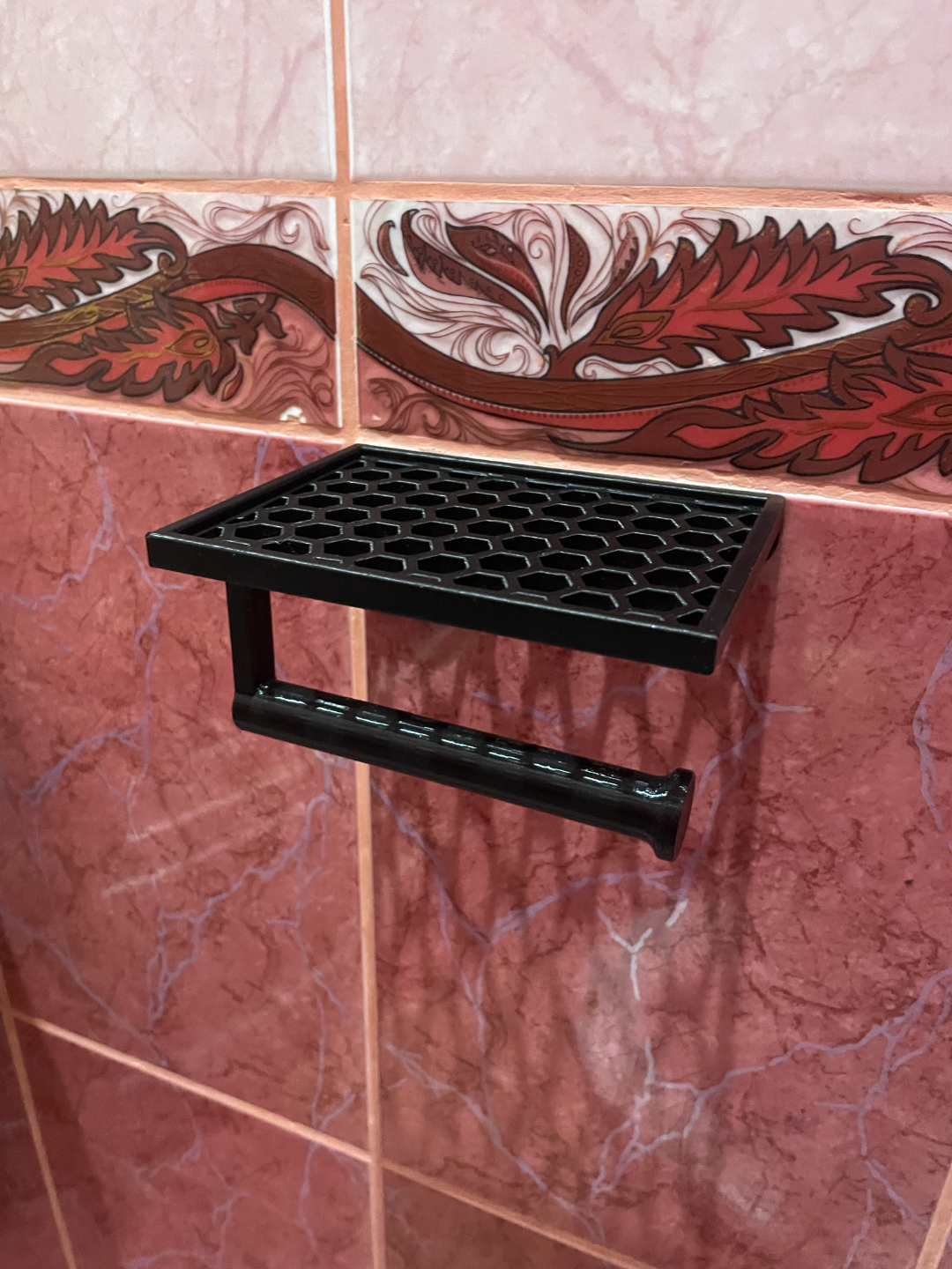 Toilet Paper Holder with a shelf