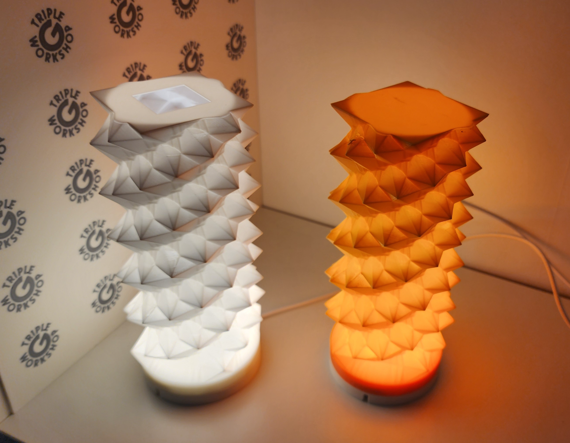 ⲫ Fibonacci Spiral Light for Bambu LED Lamp 001