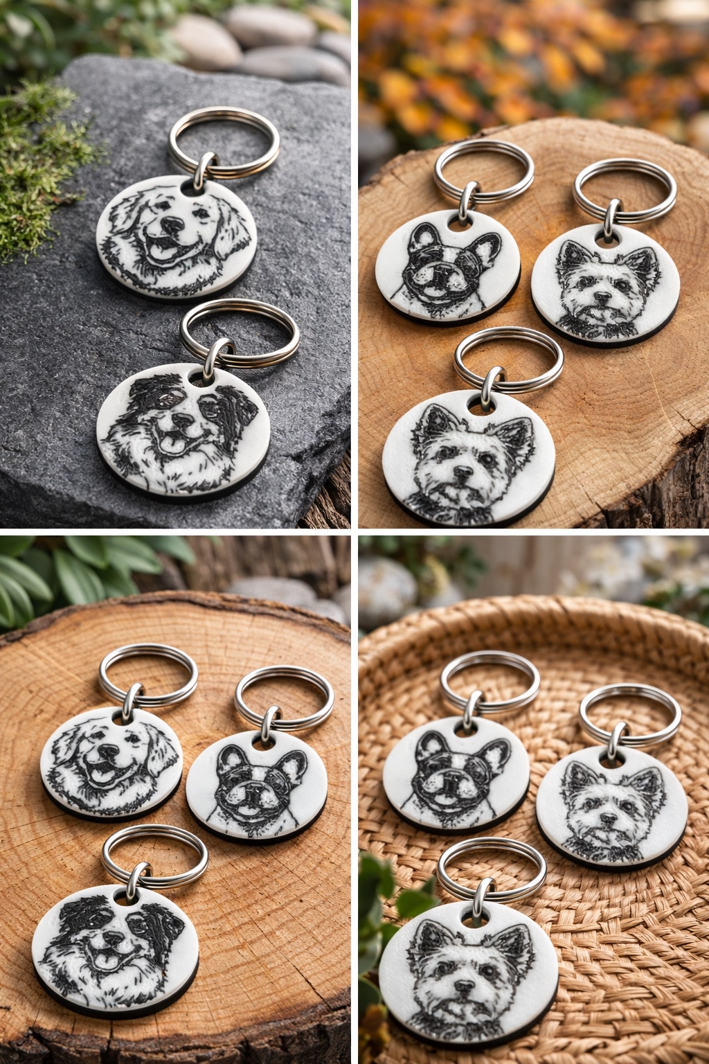 Dog keychain