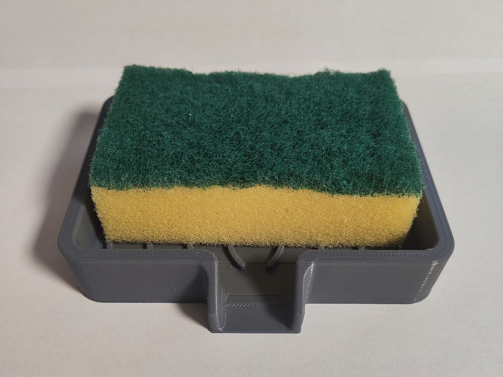 Self-Draining Sponge Holder | Wave Drip Tray