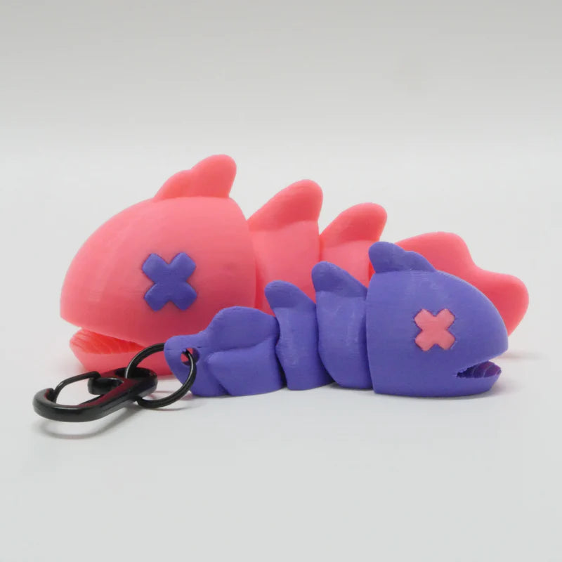 (UN)DEAD flexi fish + keychain
