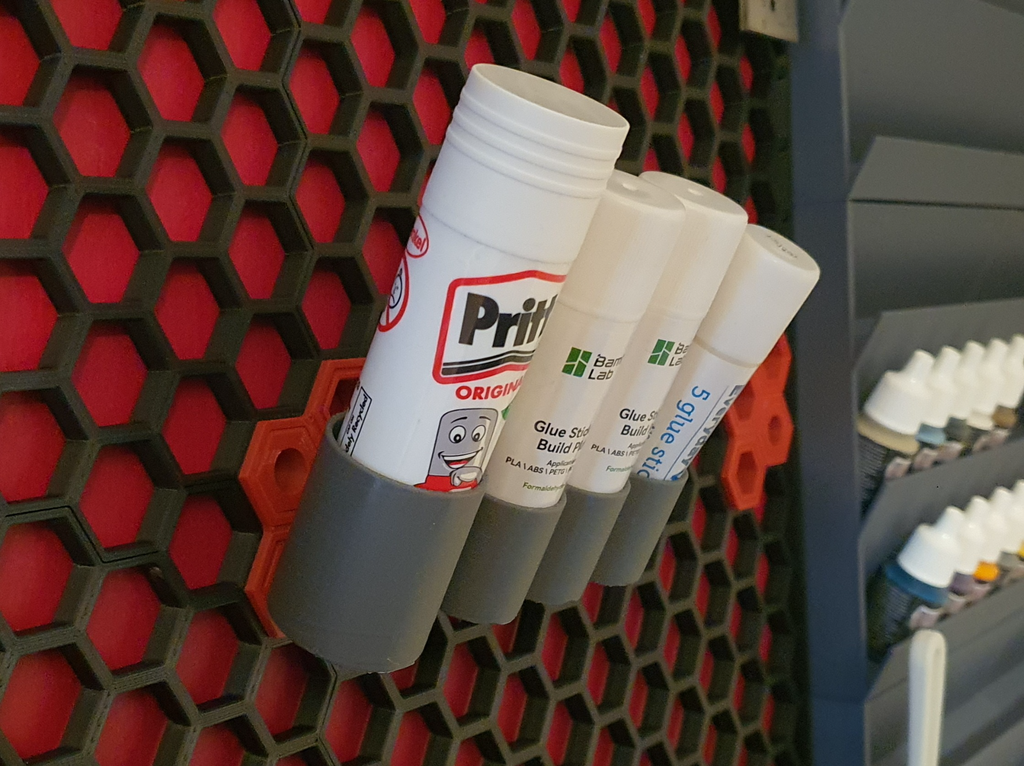 Gluestick or similar tube Shelves and Holders for HSW Honeycomb Wall