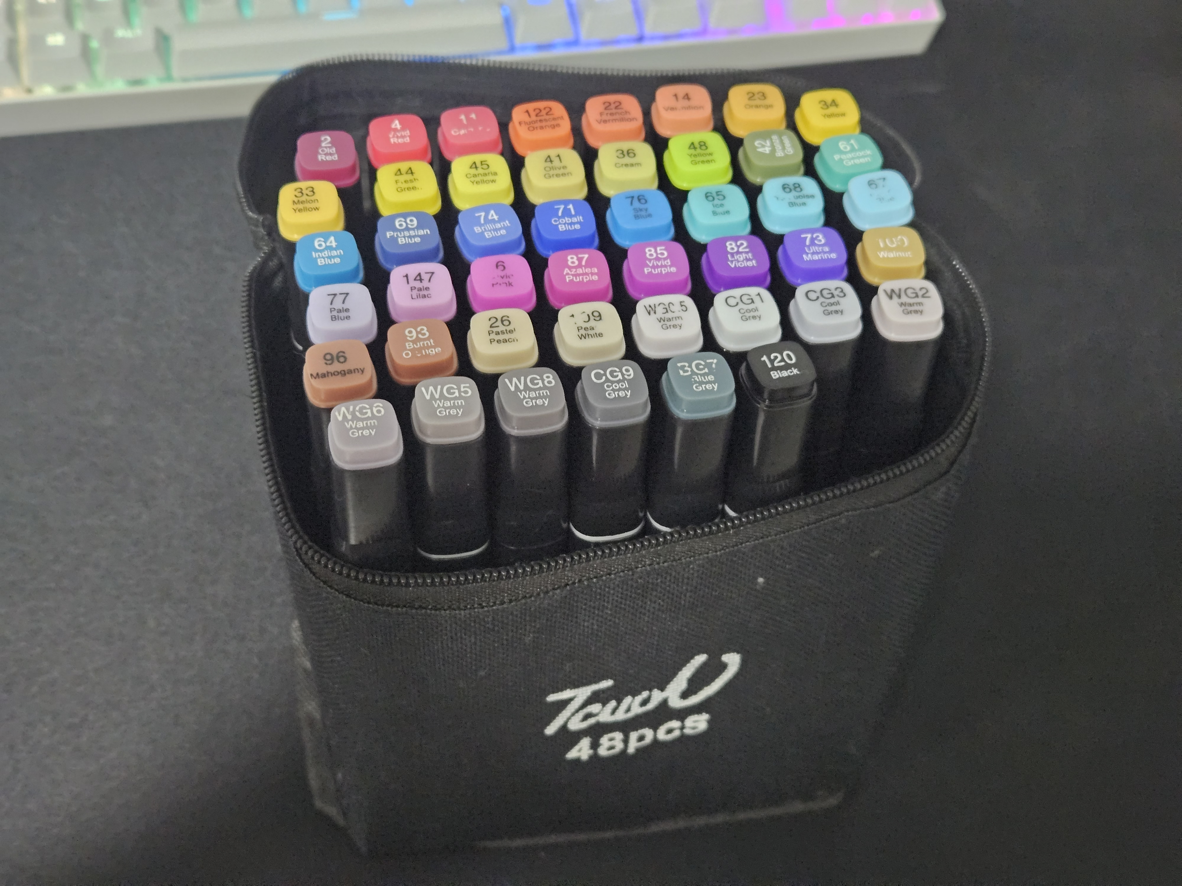 Parametric Grid Organizer for Marker Bags & Cases