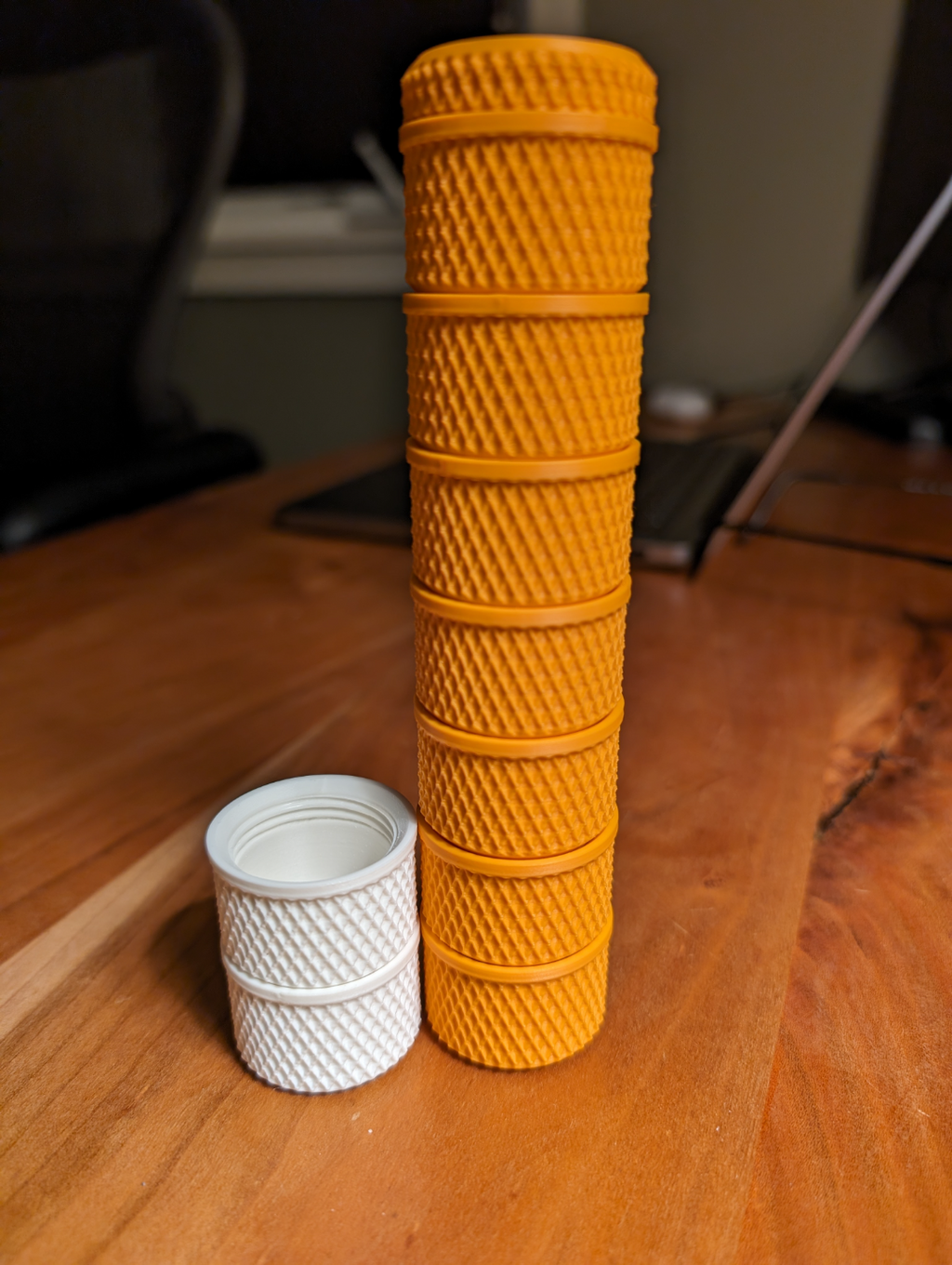 Knurled Stackable Pill Case