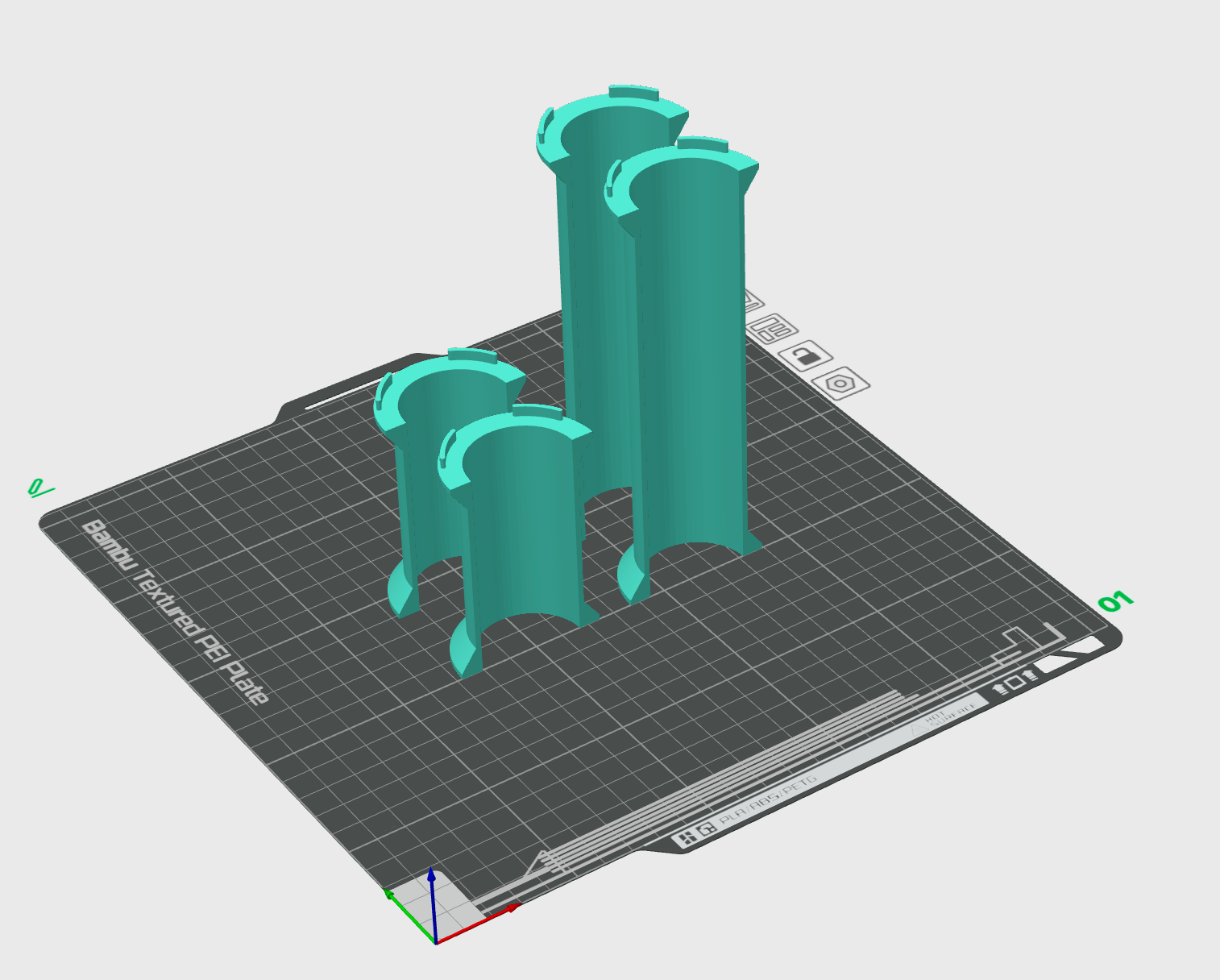 Straight Marble Pipes for Magnetic Tiles