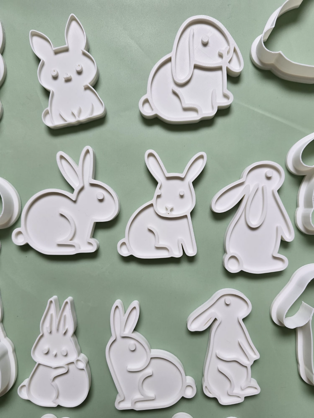 Cute Easter Bunny Rabbit Cookie Cutter Playdoh