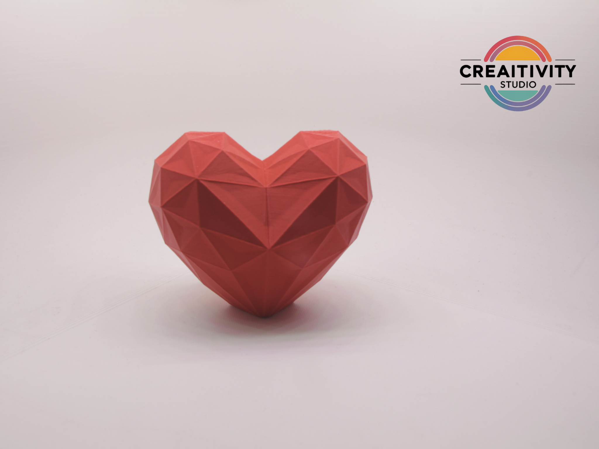 Low-Poly Valentinstag Herz - Free Commercial Use