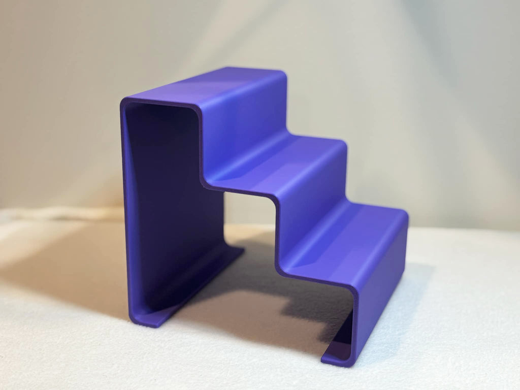 Small three tier display shelf