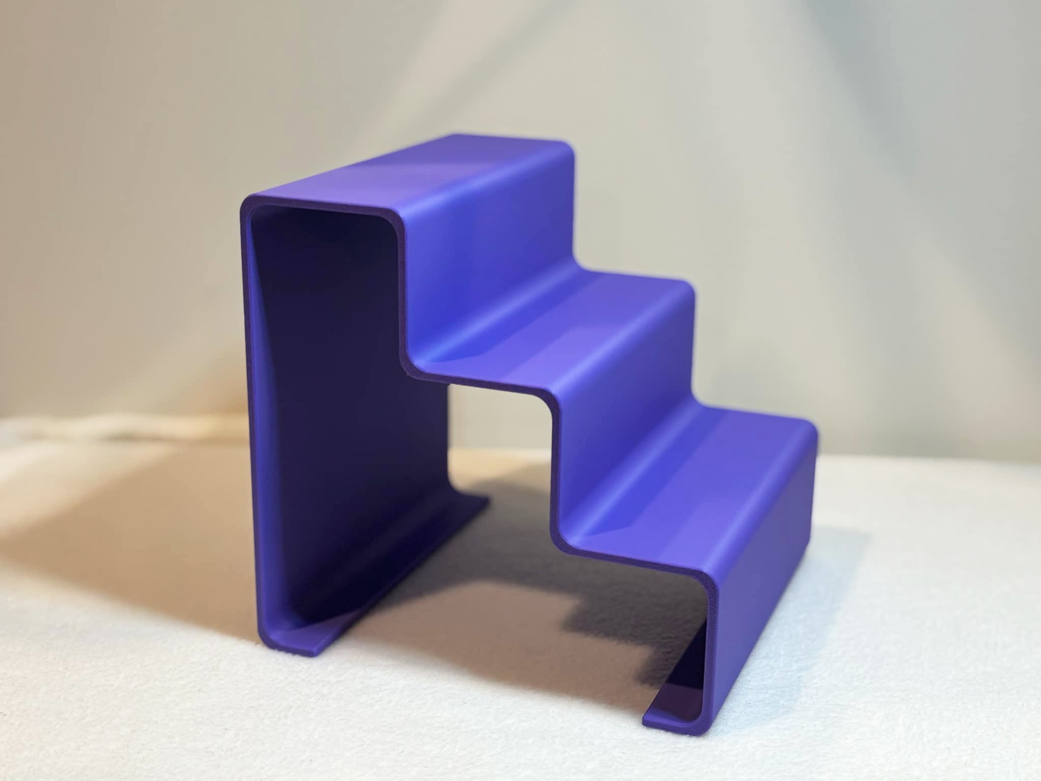 Small three tier display shelf
