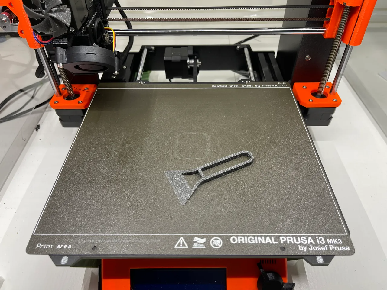 Bed scraper- print 15min - minimal filament usage