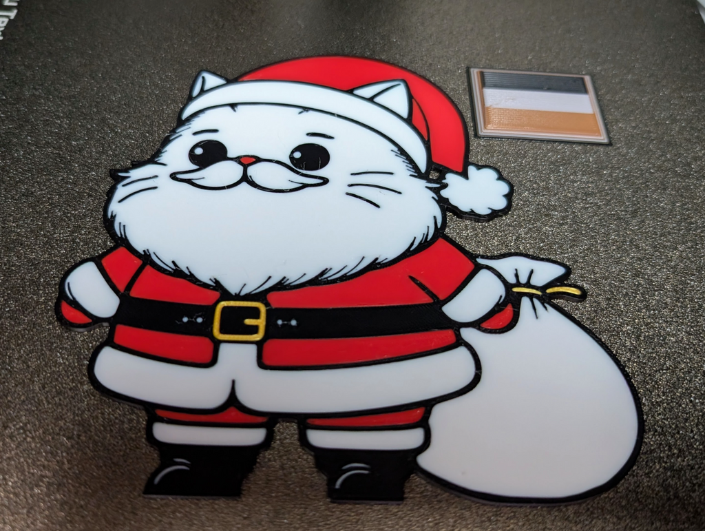 Santa Cat Christmas Decoration