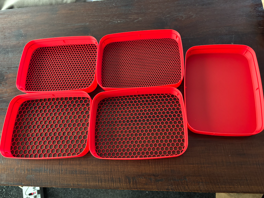 Sifter Set with Hexa-mesh (stackable)