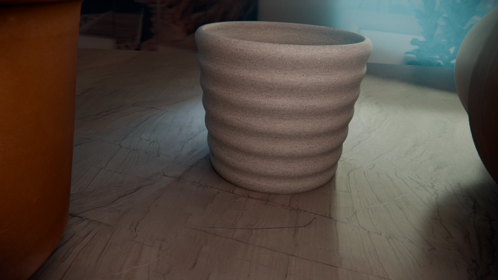 pattern flower pot