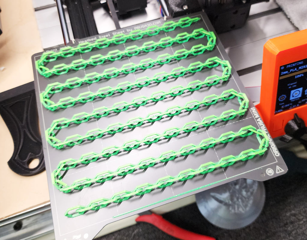 236cm/7'9" Long Hex Chain for MINI - Print in place