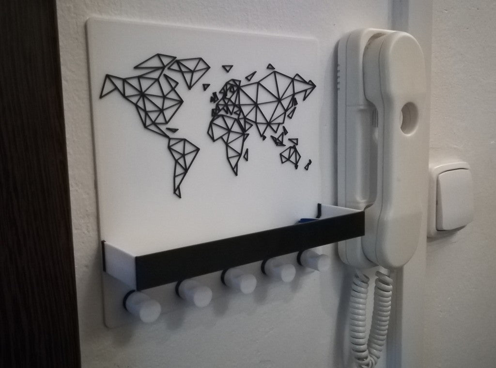 Keys holder with shelf