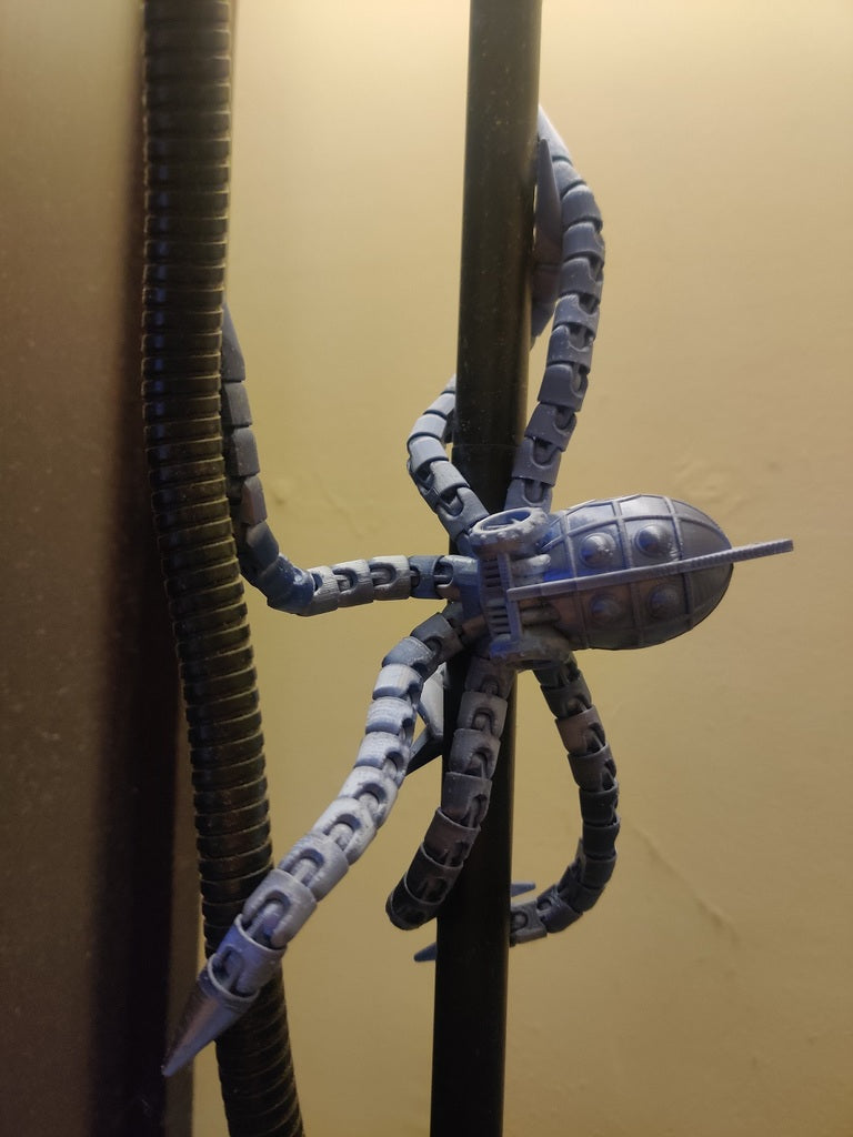 Steam punk body and tentacle ends with magnet pockets