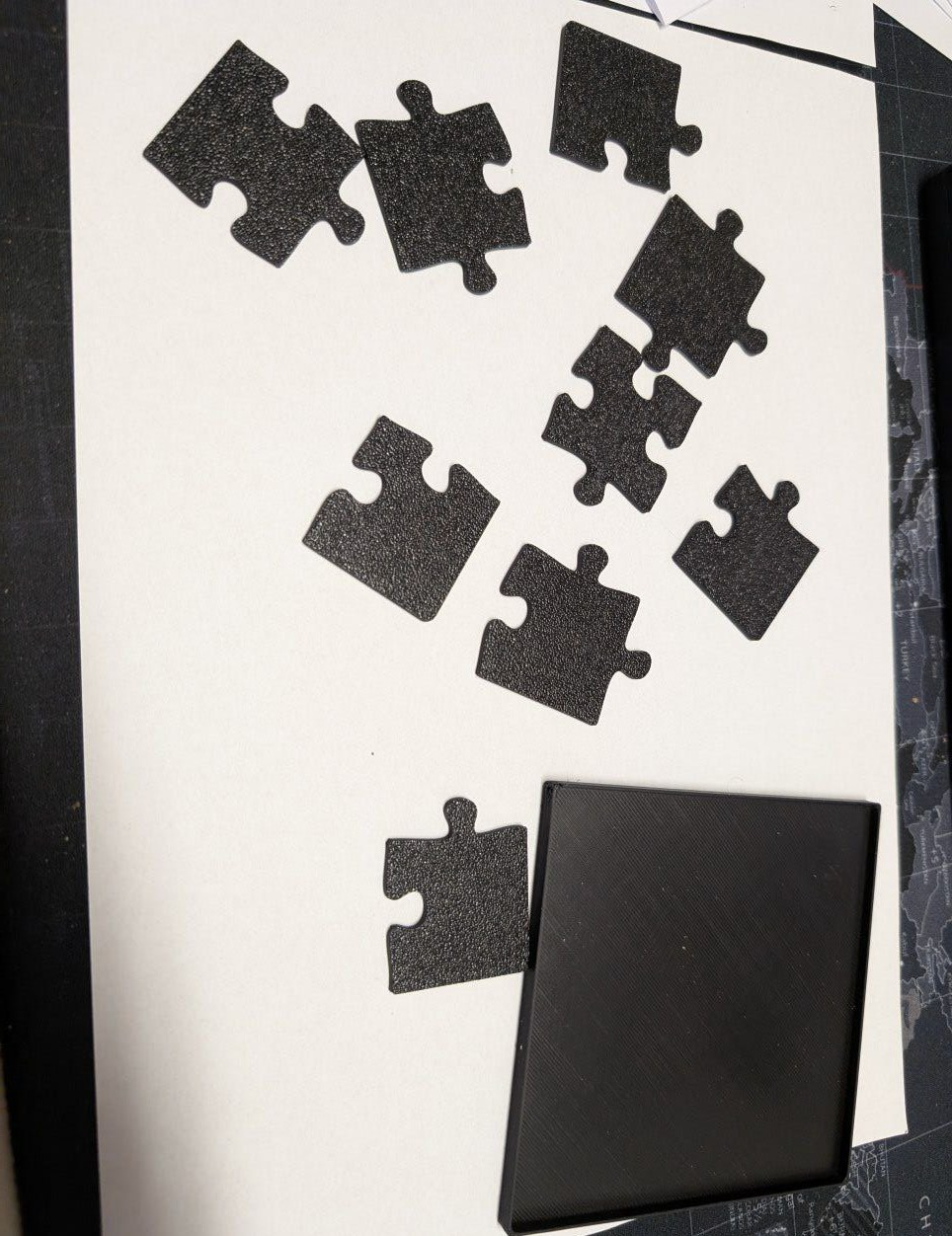 Jigsaw puzzle 3x3 100mmx100mm with little box