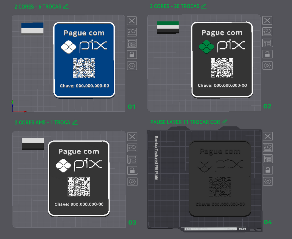 PAGUE COM PIX QR CODE - EDITAVEL