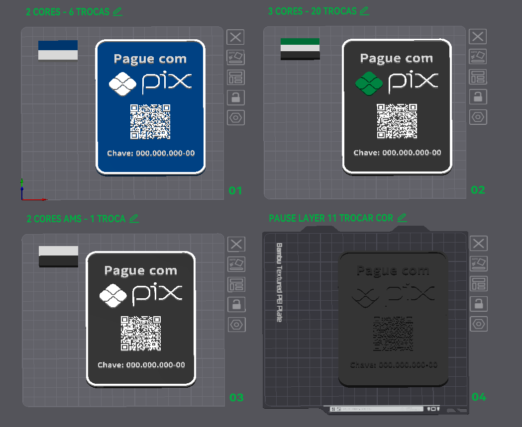 PAGUE COM PIX QR CODE - EDITAVEL