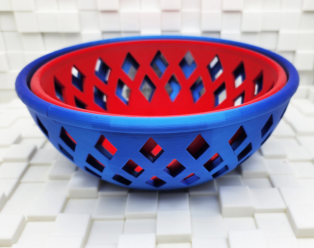 Wide Diamond Lattice Bowls - No Supports