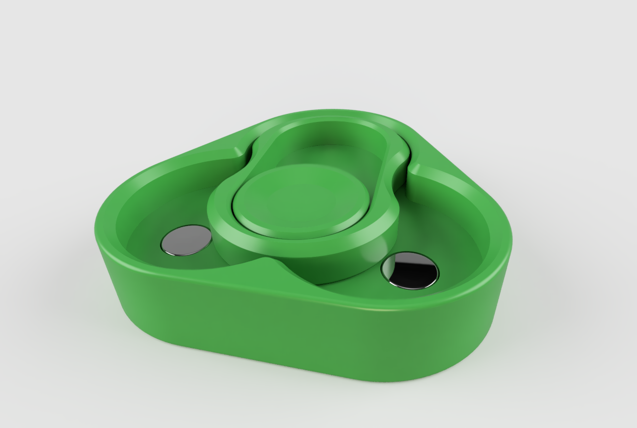 Magnetic sliding fidget