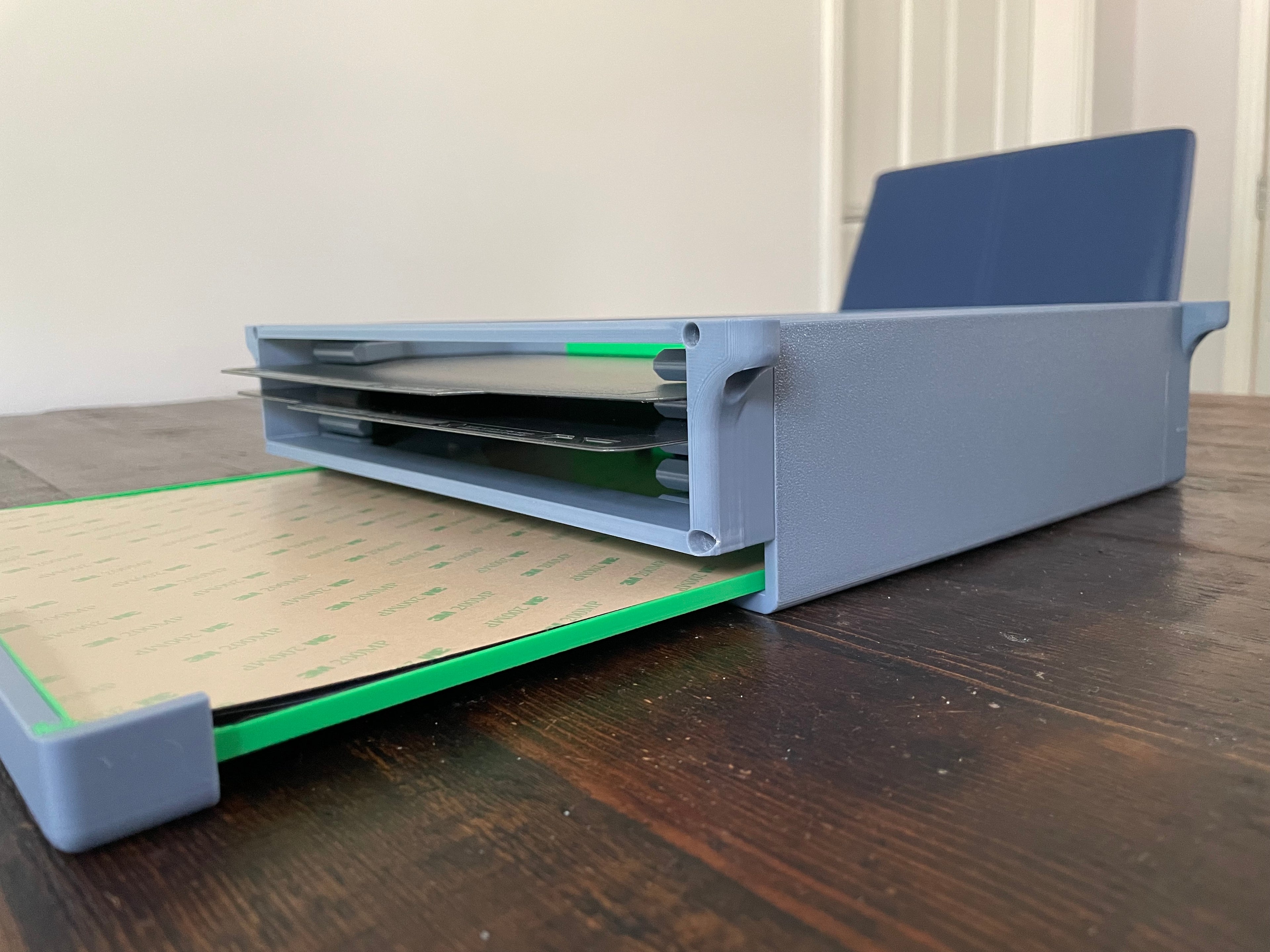 Bambu Build Plate storage - underdesk/shelf