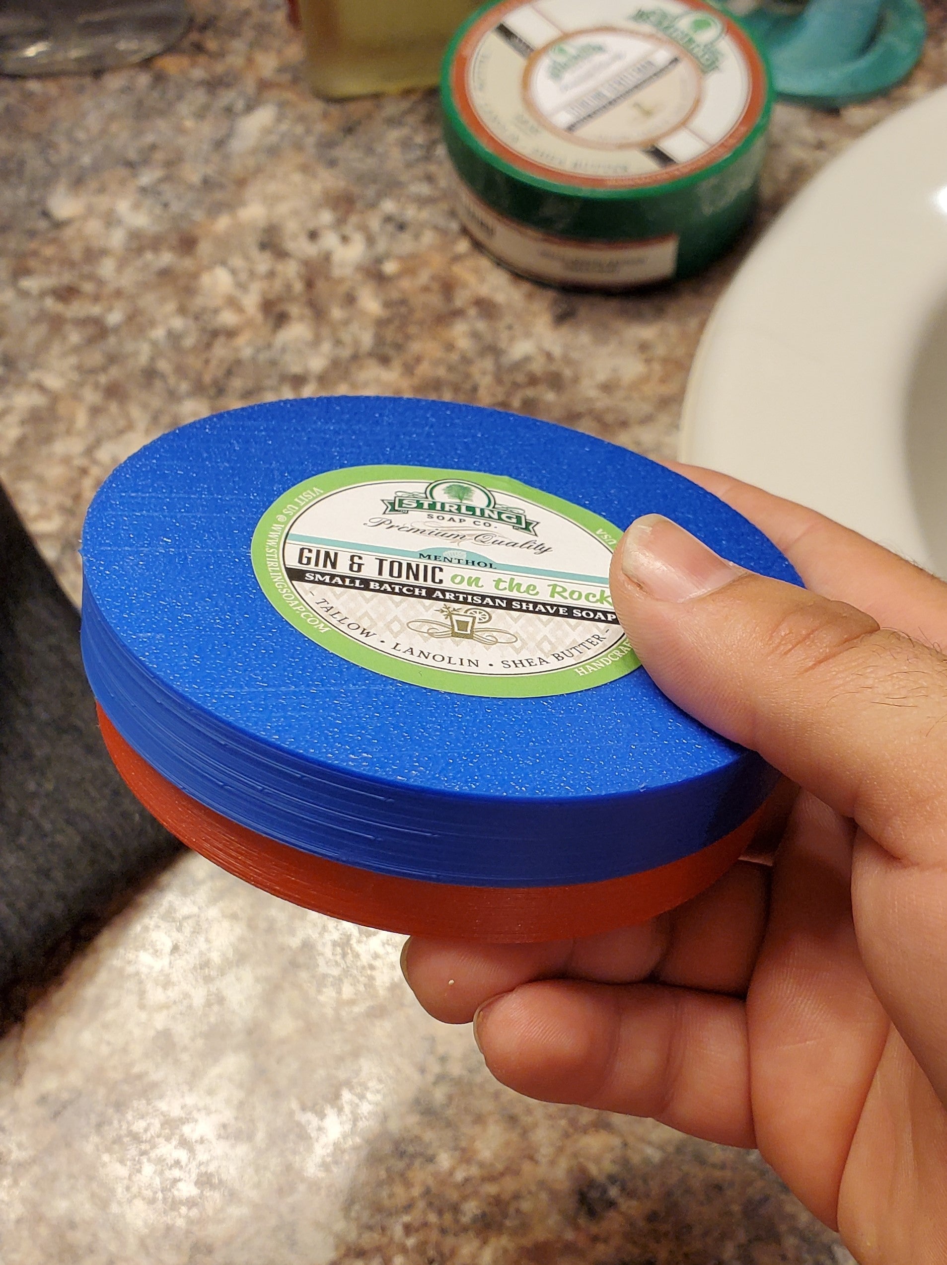 Shave Soap Sample Puck Bowl