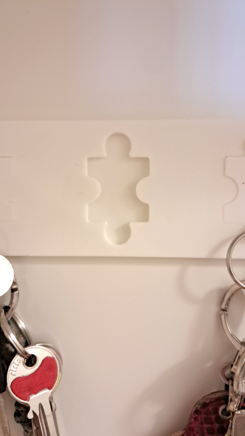 Puzzle Piece Keychain Holder