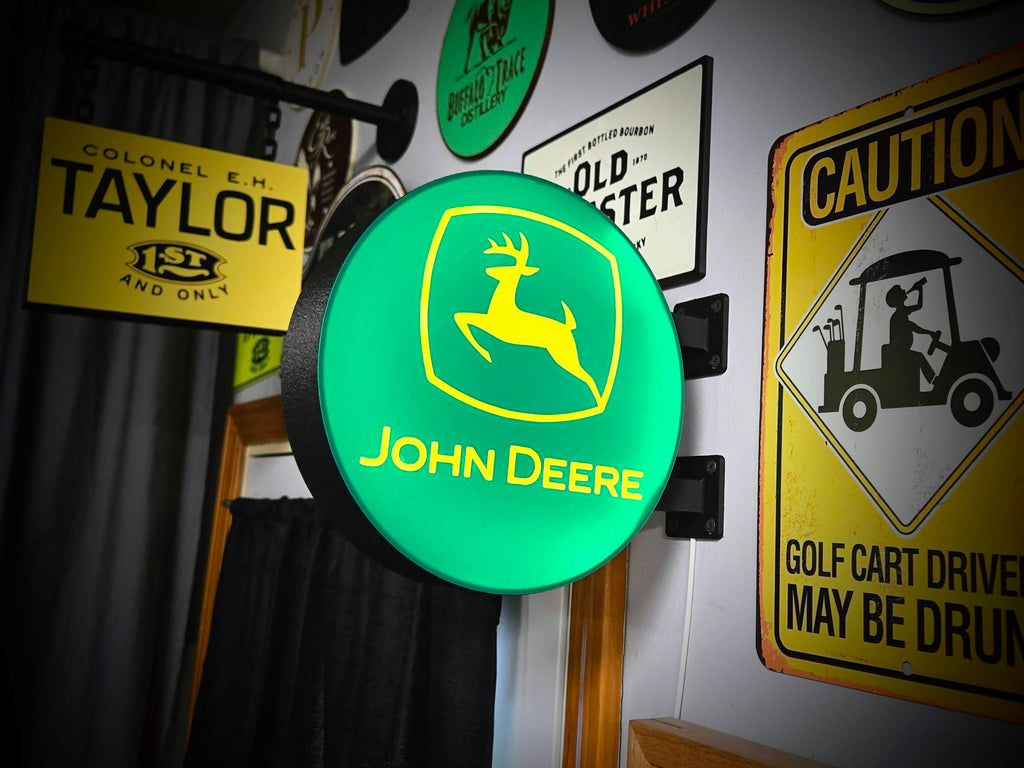 JOHN DEERE LOGO - 2-Sided Station Lightbox Sign
