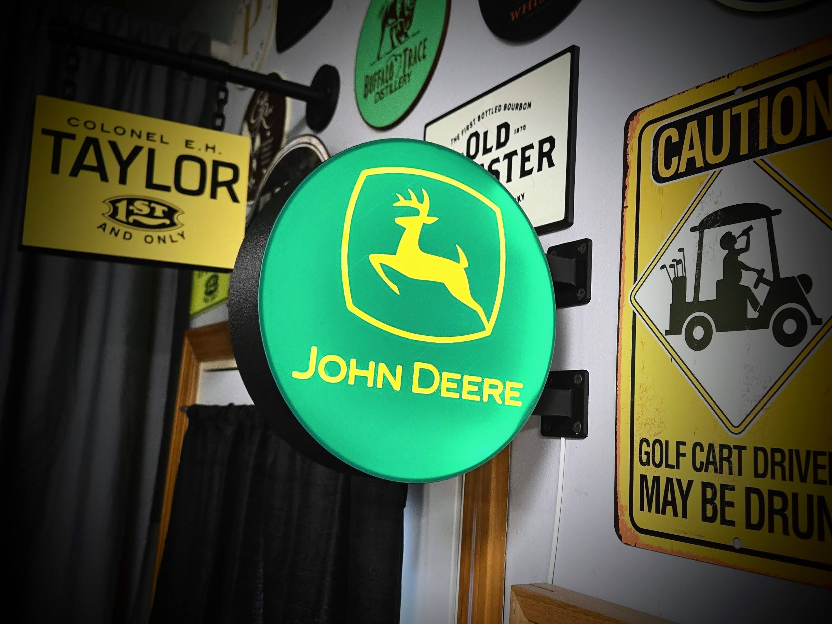 JOHN DEERE LOGO - 2-Sided Station Lightbox Sign