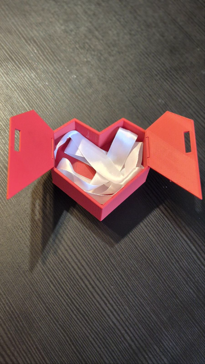 Heart shaped box with doors