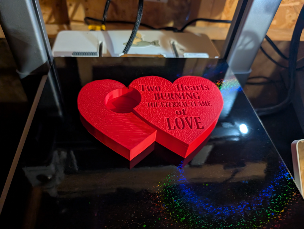 Eternal flame of Love Tealight candle holder
