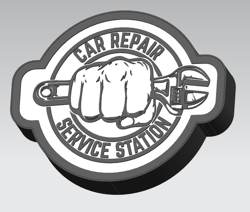 Car Service light box