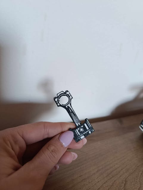 piston keychain