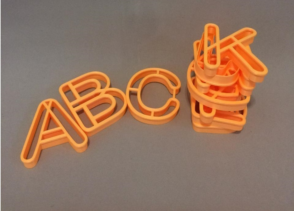 ALPHABET LETTERS COOKIE CUTTERS