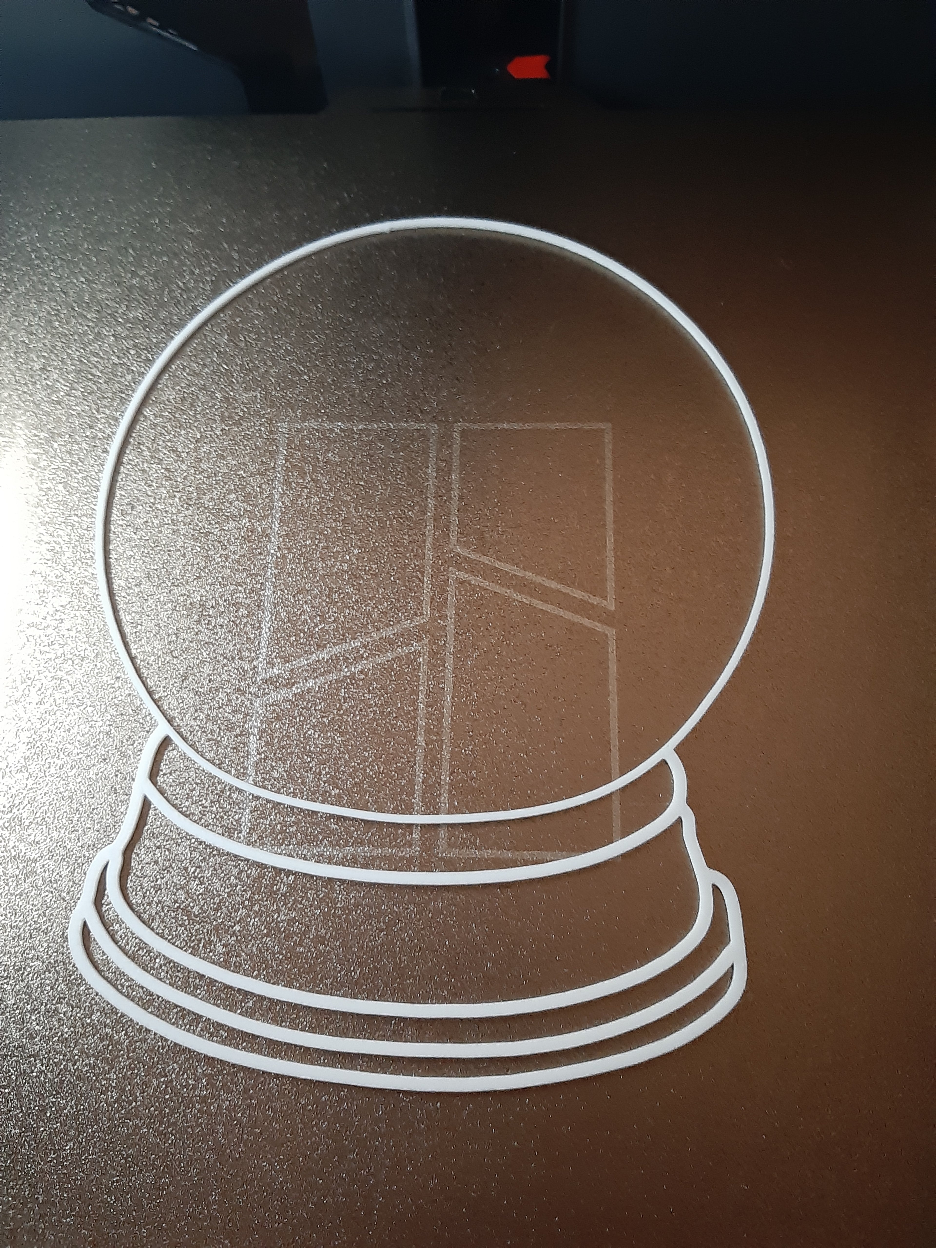 Snow Globe Stencil