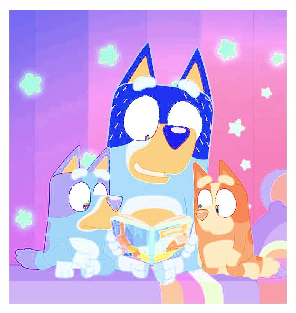 Bluey and Bingo Nightlight lithophane