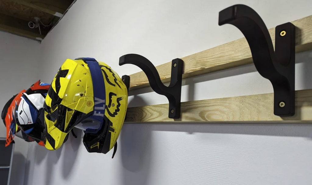 Hanger for moto helmet.