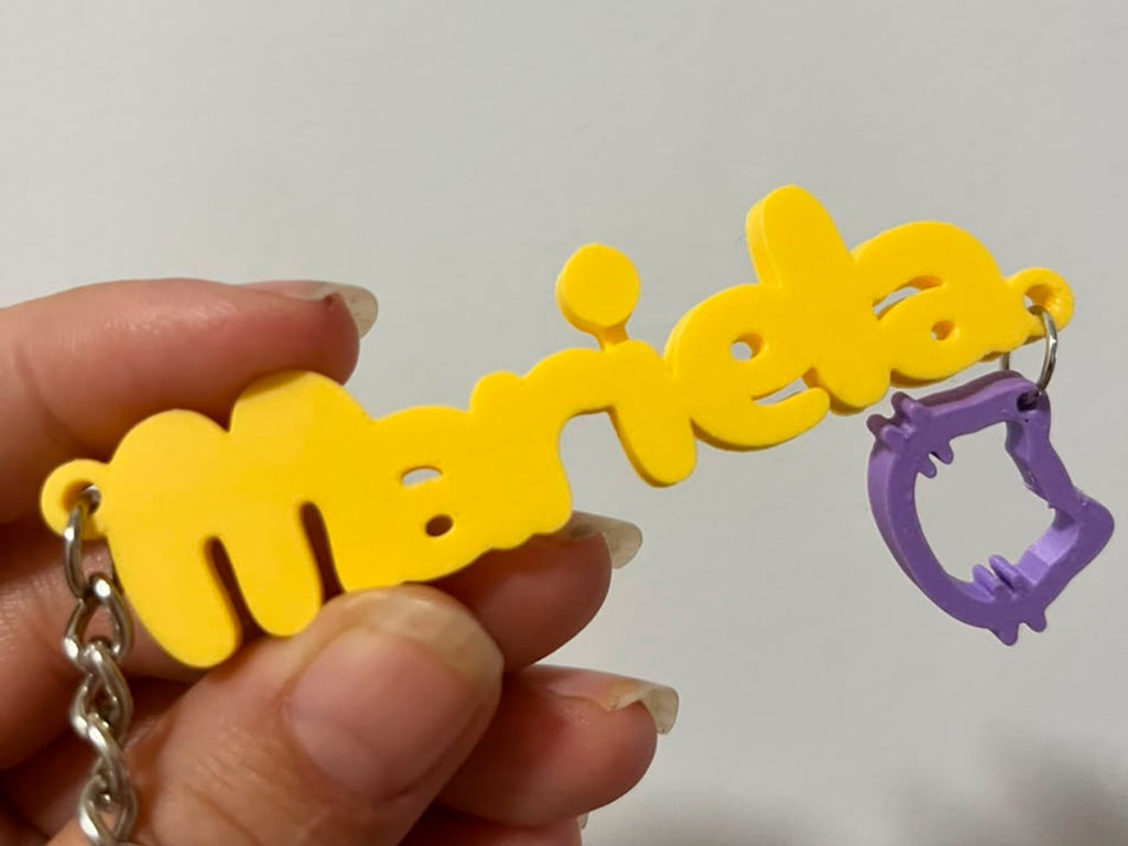 Llavero Nombre Personalizable Doble Conexión