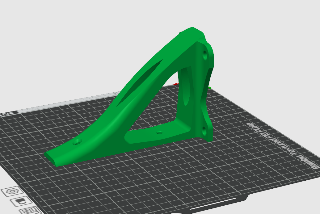 Topology optimized Shelf Bracket | 200mm Depth