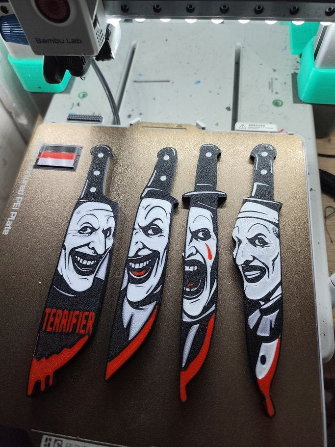 Terrifier Horror Knives Wallart