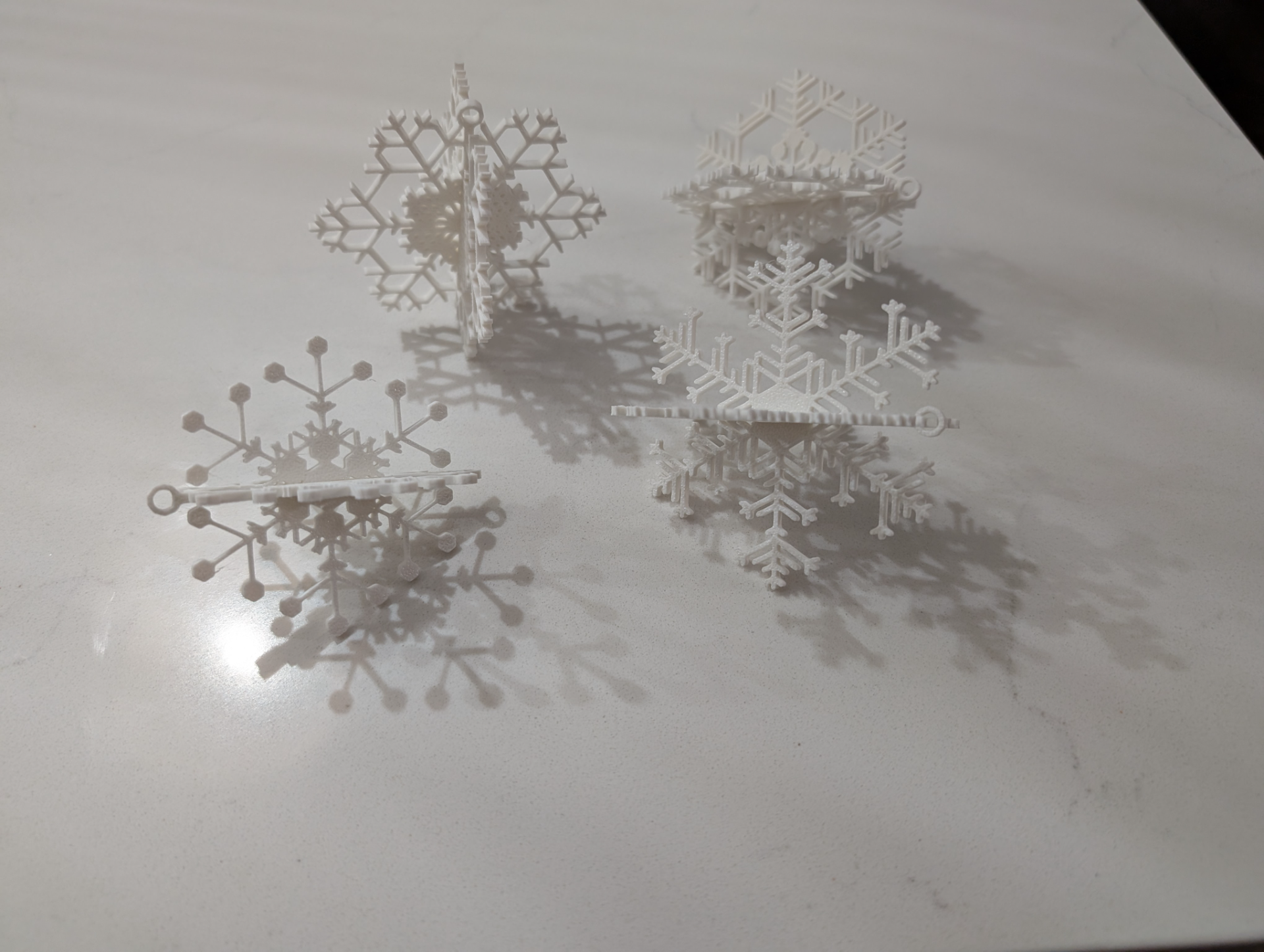 3D snowflake ornament (Set of 8 different designs)