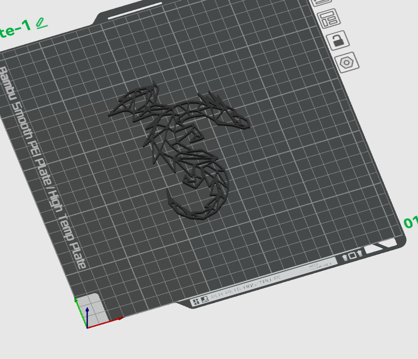 Geometric dragon