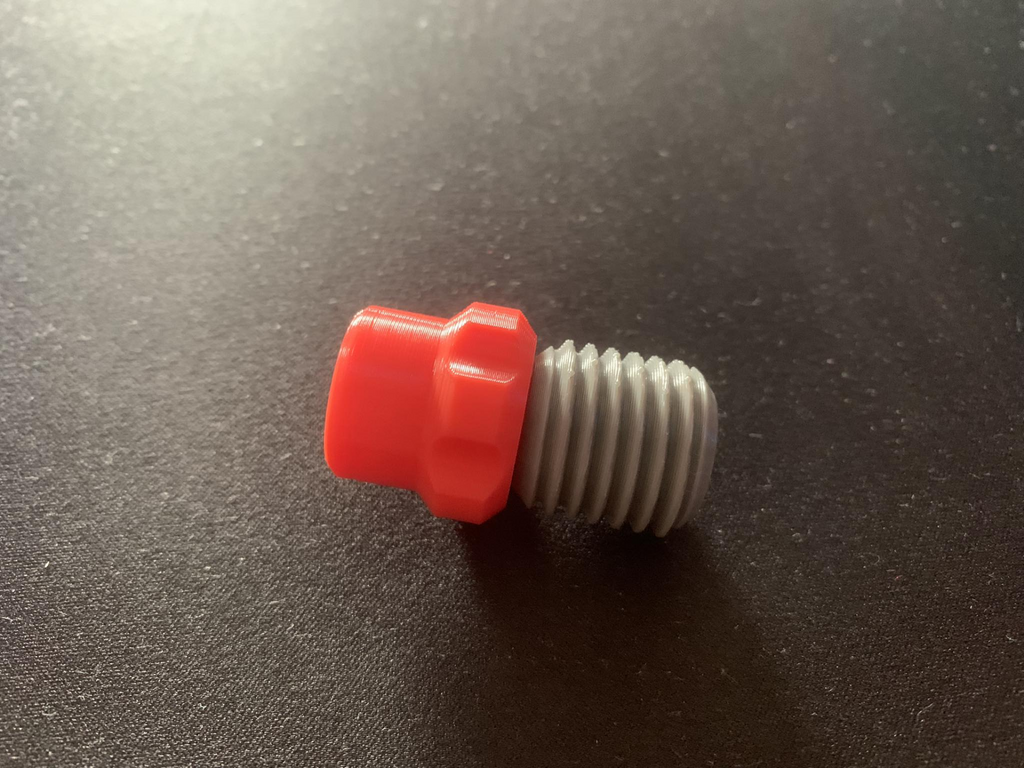 Metric thread testbolt