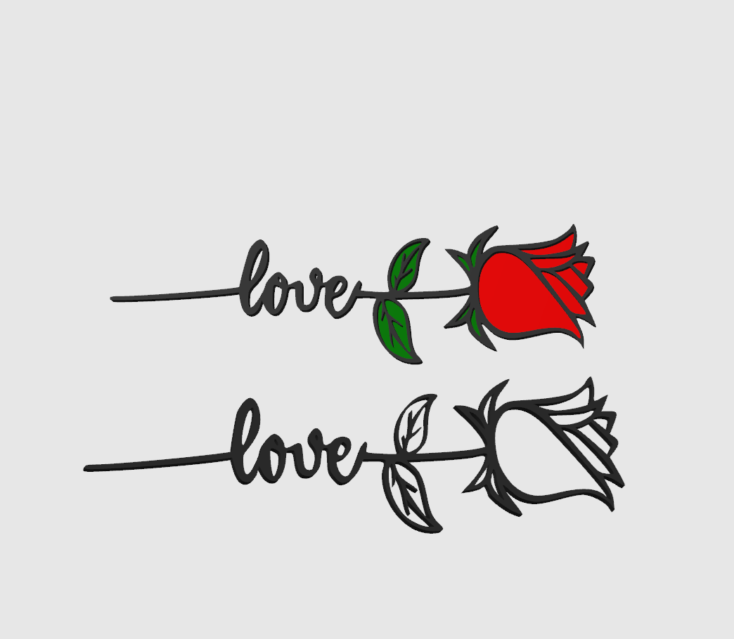 Love Rose + Normal or Name Stand with ♡