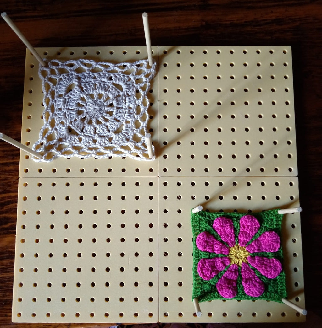 Tabla de bloqueo para ganchillo (granny squares)
