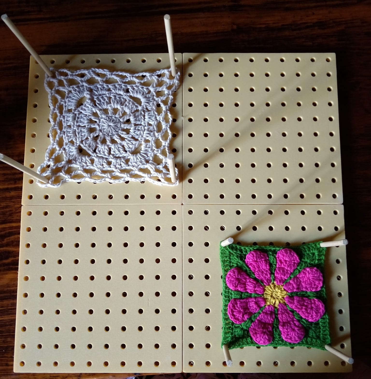 Tabla de bloqueo para ganchillo (granny squares)