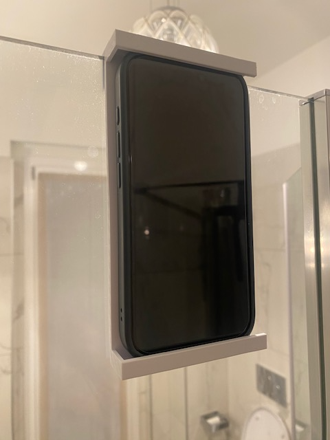 iPhone holder for shower